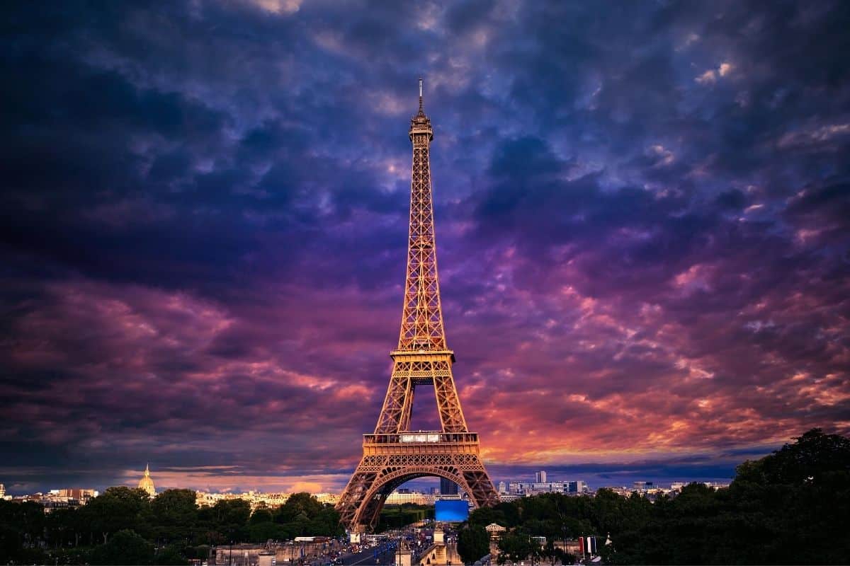 Eiffel Tower at Sunset