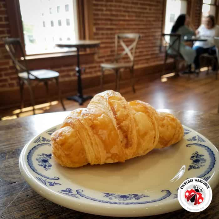 We enjoyed a flaky croissant from the Pioneer Woman Mercantile's bakery.