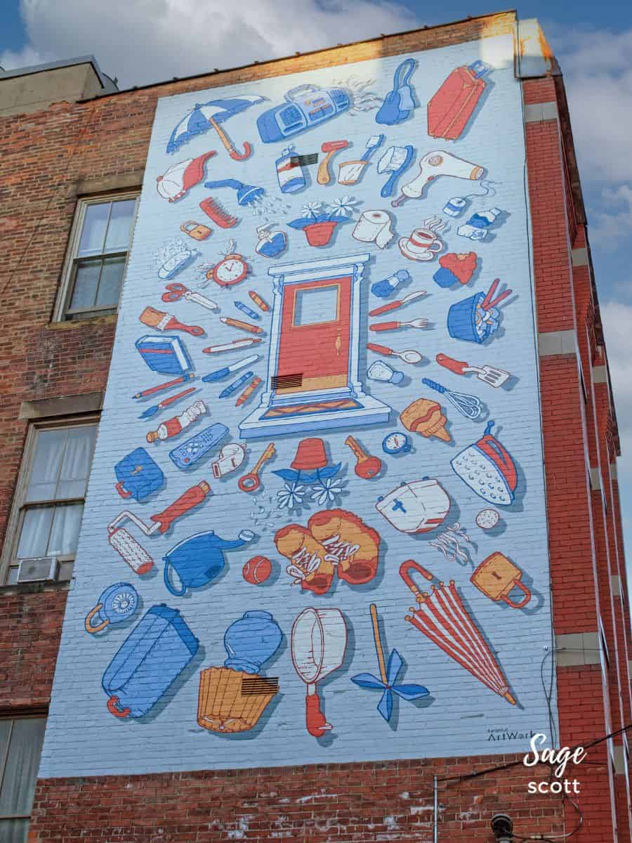 No Place Like Home mural in Cincinnati