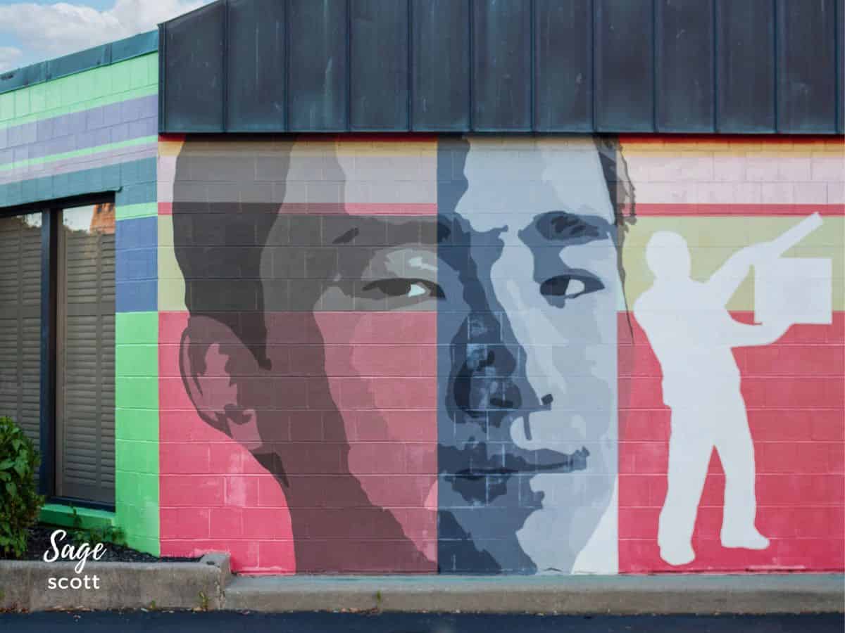 The Face of the Arts​ Mural