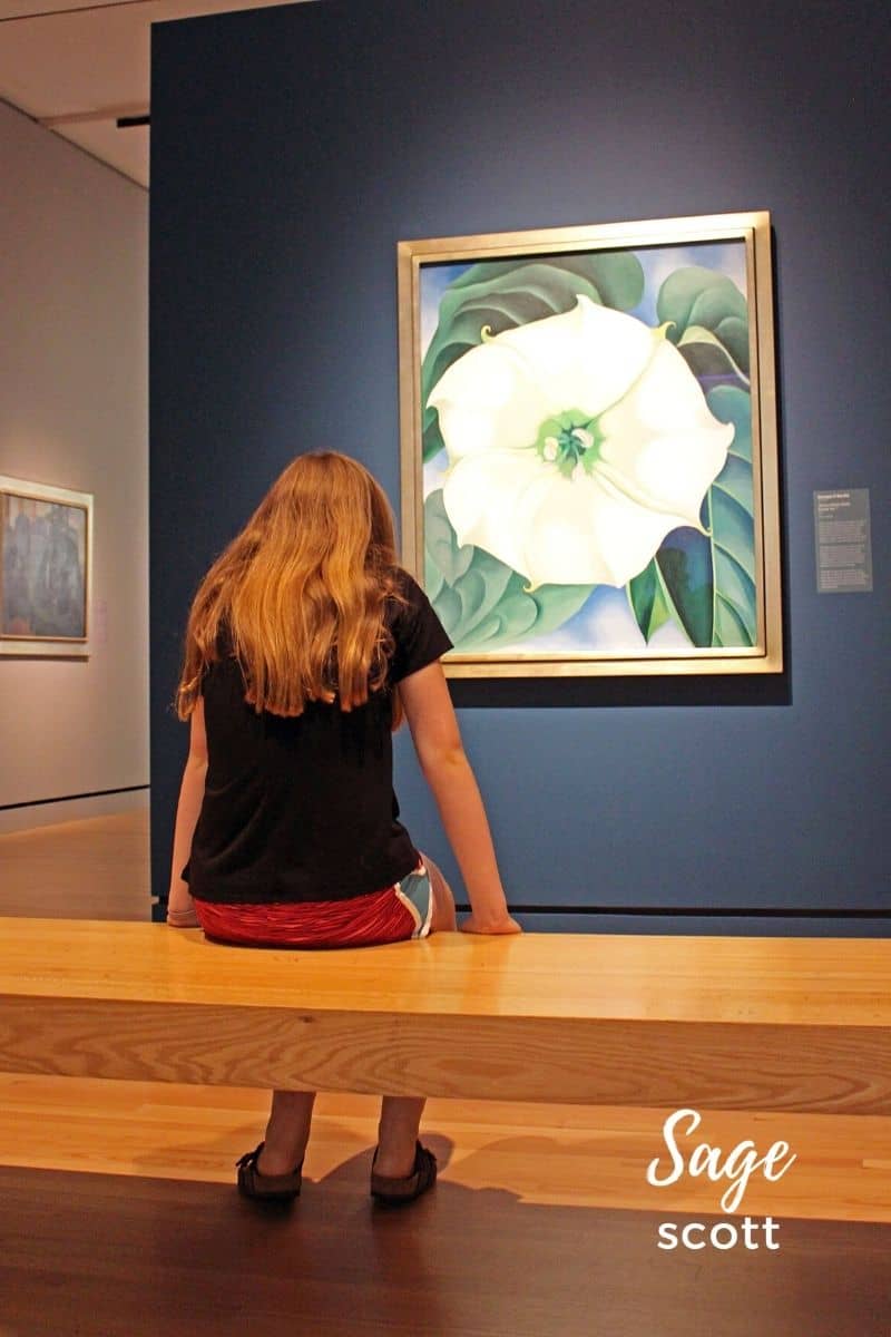 Louise by Georgia O'Keeffe Painting at Crystal Bridges in Bentonville AR