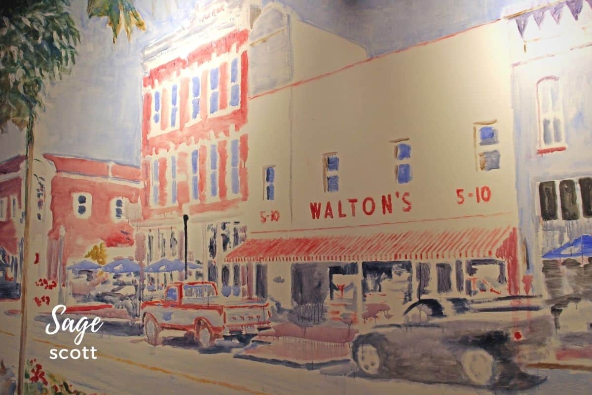 Painting of Sam Walton First Store