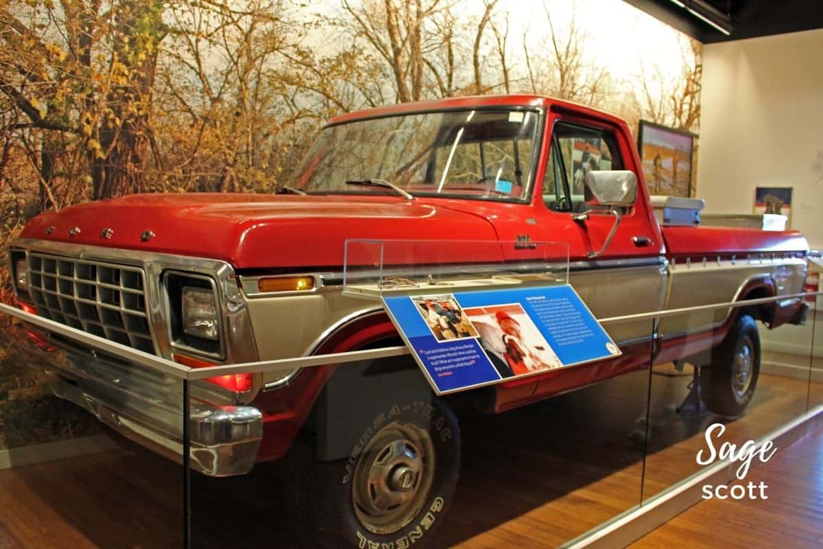 Sam Walton Truck on display at Walmart Museum in Bentonville AR