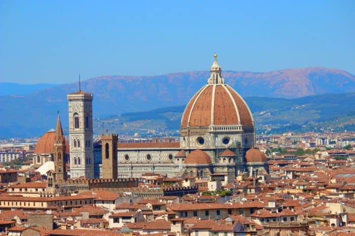 See Brunelleschi’s Dome on the Santa Maria del Fiore via Dan Brown's book