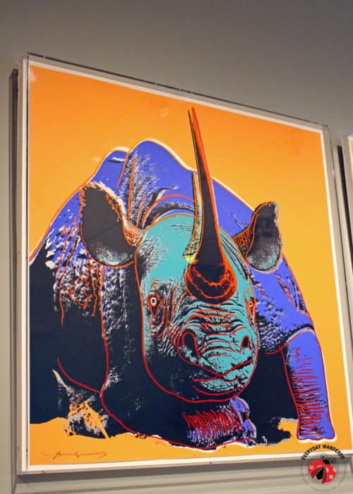 Pop Art rhino by Andy Warhol