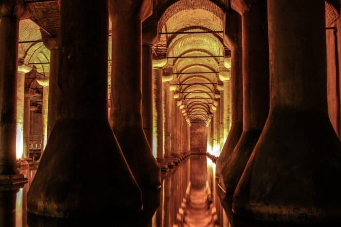 Visit the Basilica Cistern in Istanbul via Dan Brown's book, Inferno