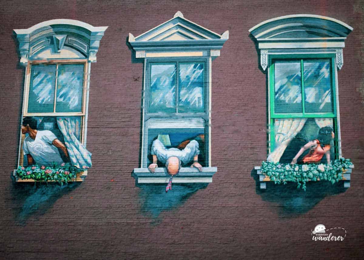 The What's Happening Downtown Mural in Cincinnati Ohio