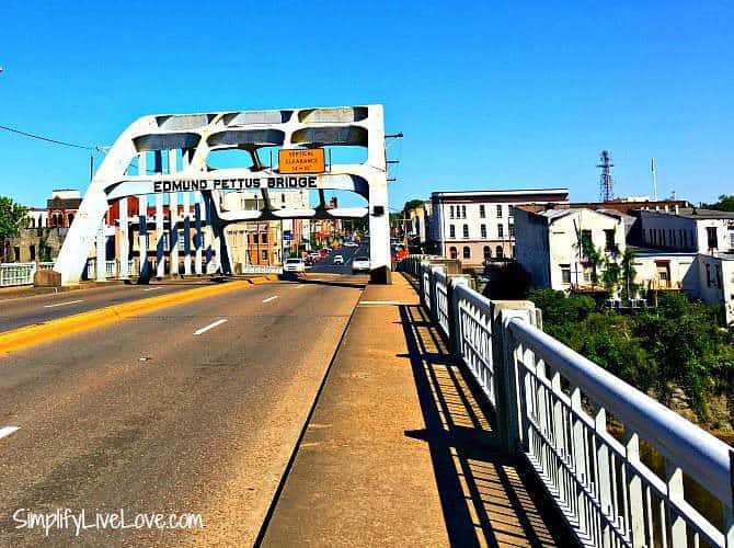 The Edmund Pettus Bridge in Selma, Alabama was the scene of Bloody Sunday during the American civil rights movement.
