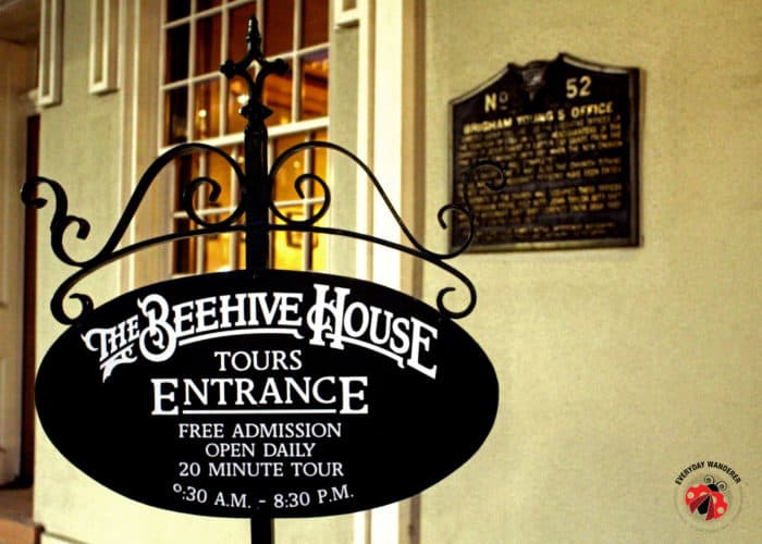 Tours of the Beehive House are offered daily