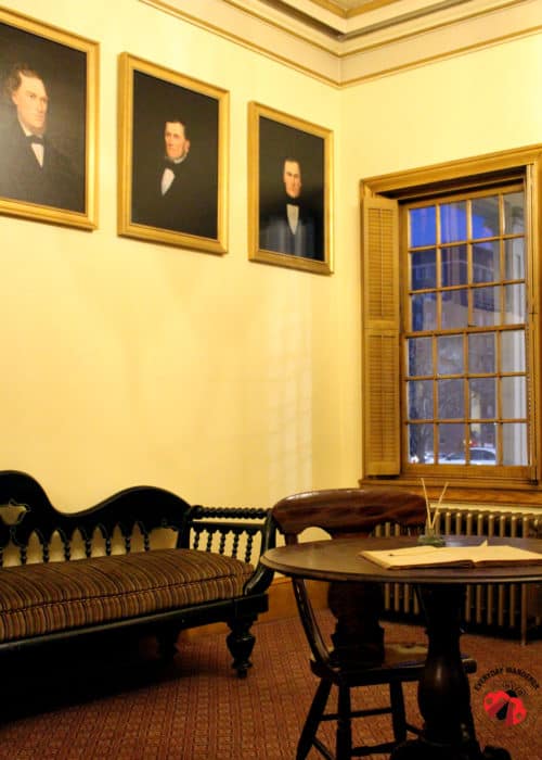 Brigham Young's office at the Beehive House