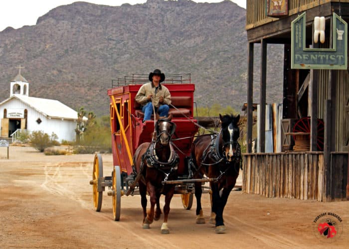 The stagecoach at Old Tucson