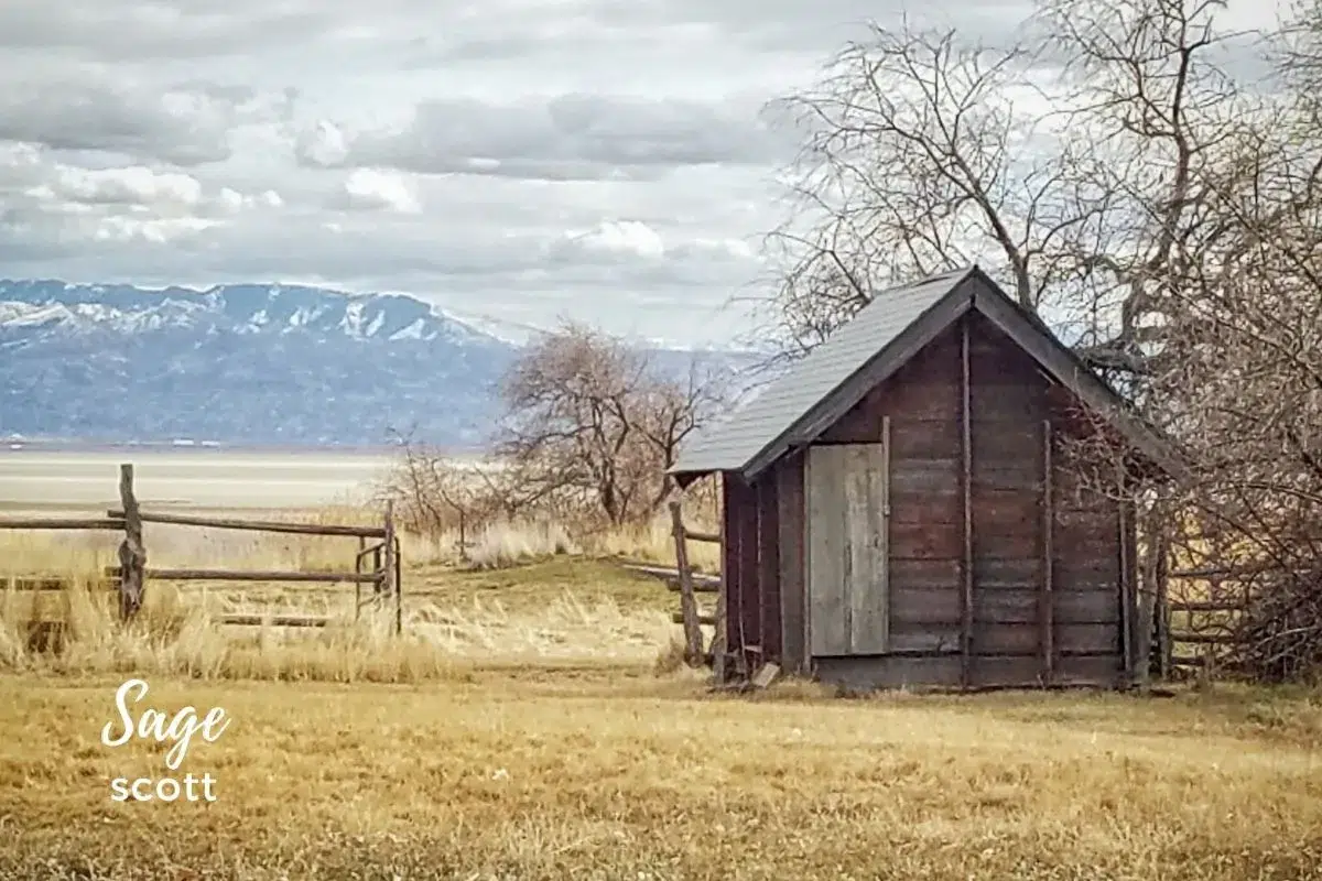 An Outbuilding on the Fielding Garr Ranch on Antelope Island in Utah