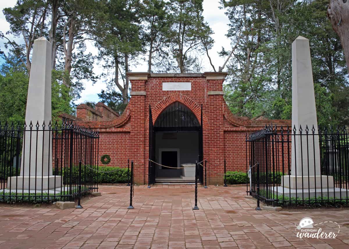 George Washington is buried next his wife, Martha, at Mount Vernon in Northern Virginia.