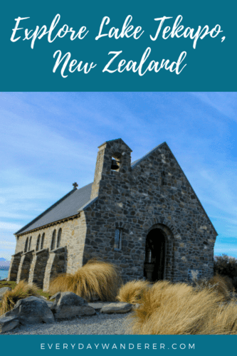 Postcard New Zealand Lake Tekapo and Church
