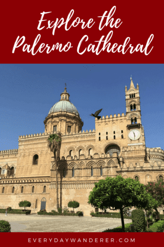 As a result of centuries of additions, alterations, and restorations, the Palermo Cathedral in Sicily, Italy is an interesting mix of architectural styles. #Palermo #PalermoCathedral #Cathedral #CatholicChurch #Sicily #Italy #Postcard #EverydayPostcard