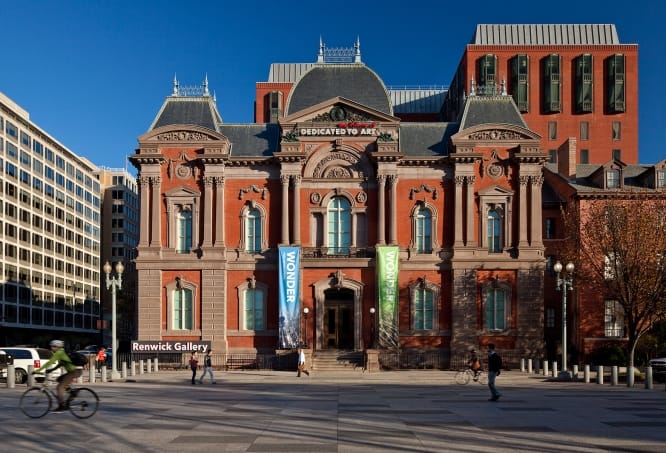 The Renwick Gallery is one of the Smithsonian Museums away from the National Mall.
