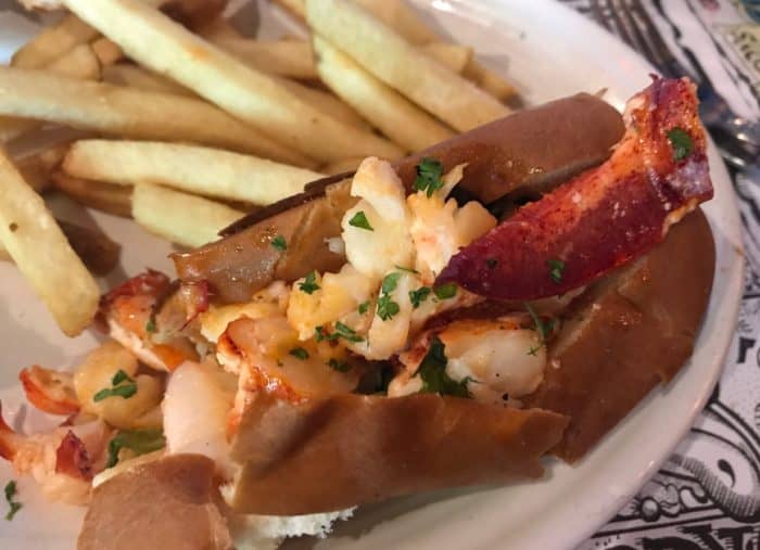 Everyday Postcard of a Lobster Roll in Bar Harbor, Maine