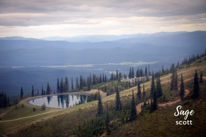 View of lake from Whitefish Mountain gondola