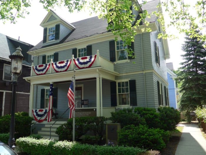 John F. Kennedy's birthplace in Brookline, Massachusetts. Photo by the National Park Service.