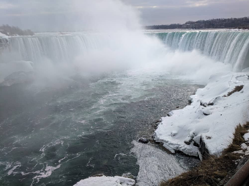 Everyday Postcards from destinations in North America like Niagara Falls in winter