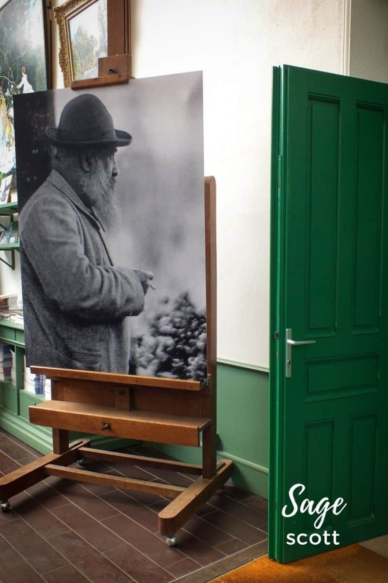 Photograph of Monet in the Gift Shop at Giverney