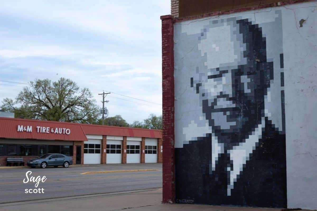 Ike Mural in Abilene Kansas