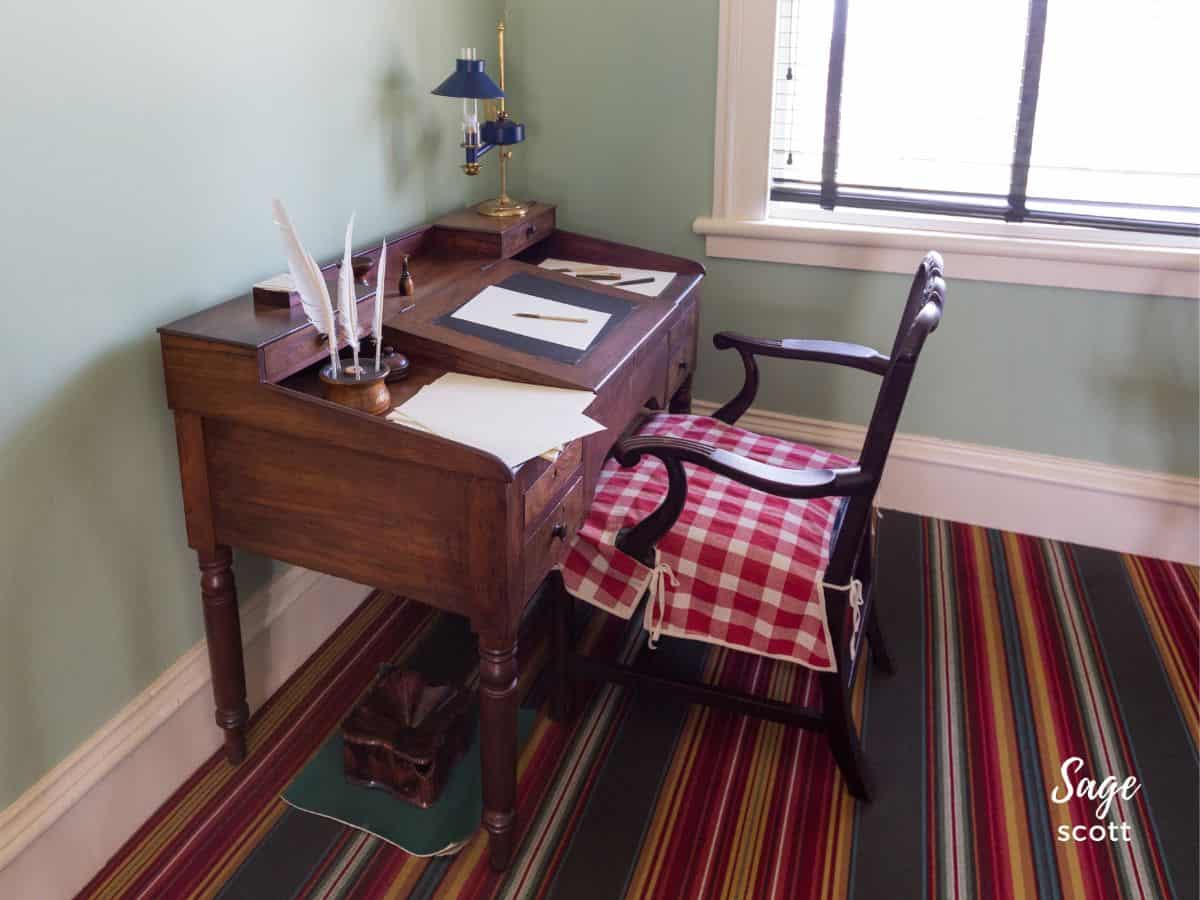 Robert E Lee Desk at Arlington House