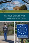 Collage of arlington national cemetery, featuring an exterior view of the neoclassical monument, a u.s. honor guard in uniform, and a sign directing to president kennedy's grave.
