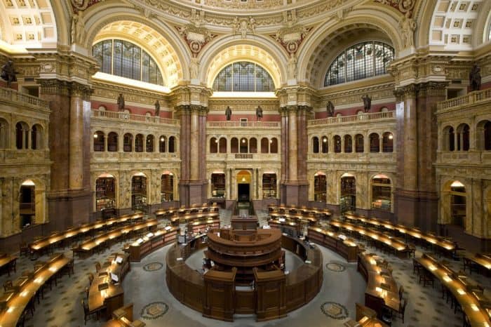 Stay in DC's Capitol Hill neighborhood to be near the Library of Congress.