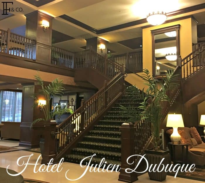 The beautiful and historic Hotel Julien in Dubuque, Iowa.