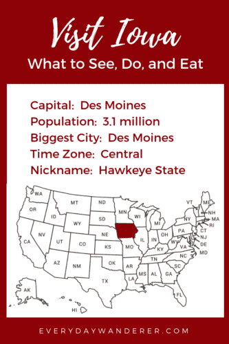 What to do, see, and eat when you visit Iowa. Add these Iowa things to do to your Iowa bucket list! #iowa #desmoines #hawkeyestate #mwtravel #ThisIsIowa #US #USA #USTravel