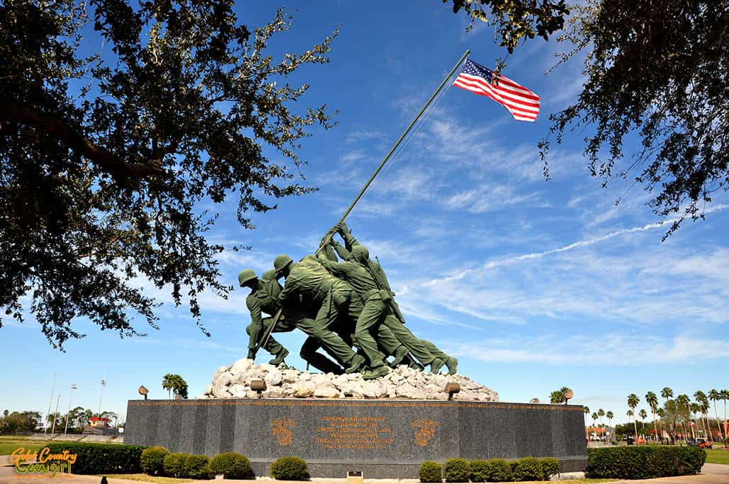 There is a second Iwo Jima Monument in Harlingen, Texas