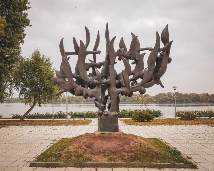 Yugoslav Spomenik in Belgrade, Serbia
