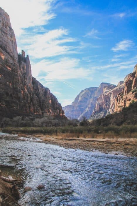 The Virgin Riverside Walk in Zion is a different type of riverwalk in the US