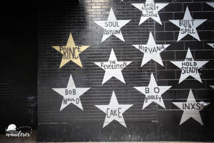 The only gold star at First Avenue belongs to Minneapolis native Prince