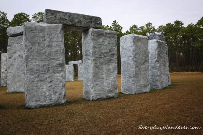 Bamahenge is a Stonehenge replica at the Barber Marina in Elbeta, Alabama
