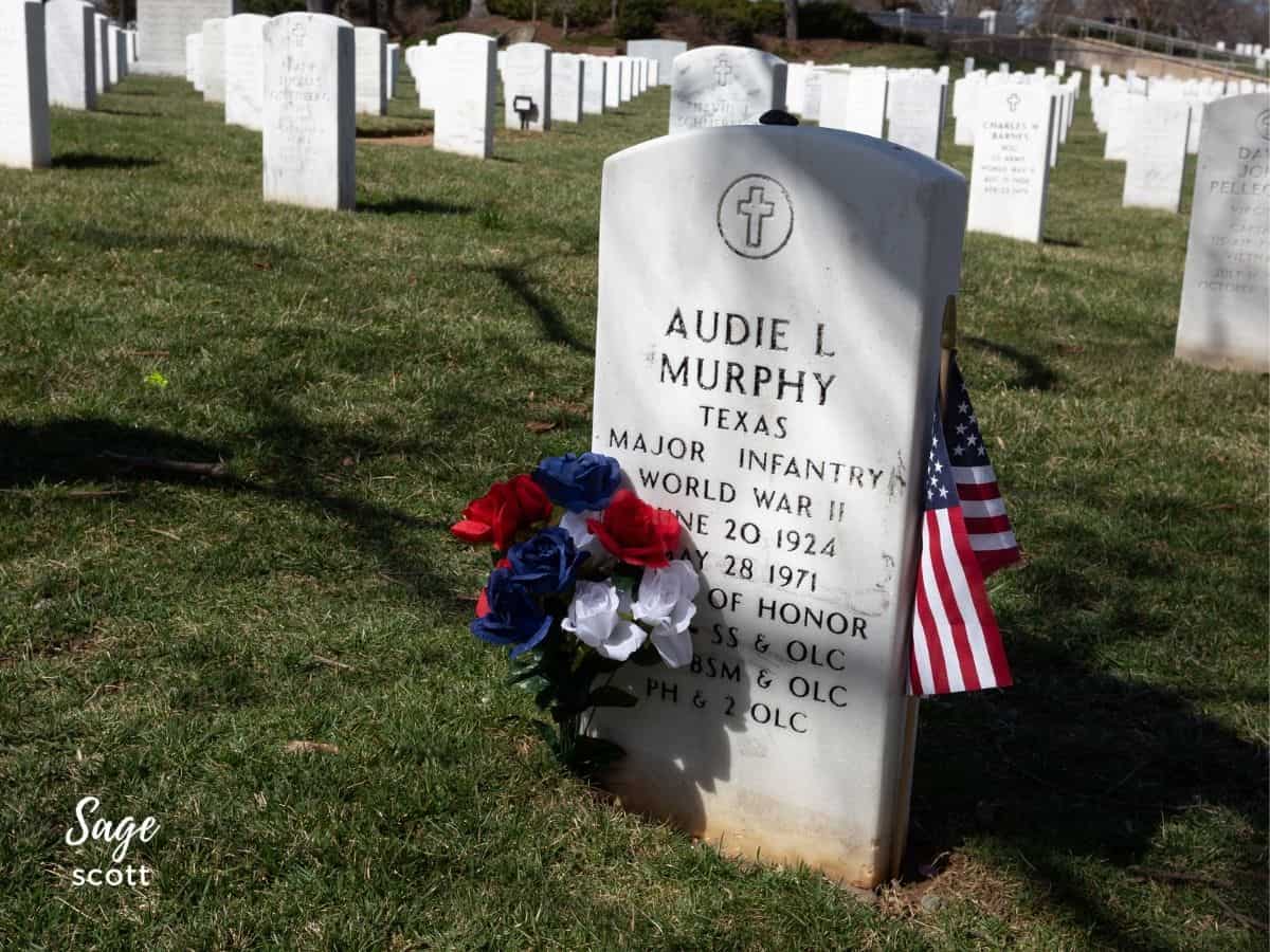 Audie Murphy Grave at Arlington National Cemetery