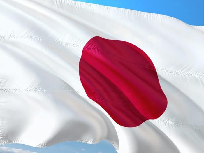 The red circle on the Japanese flag represents the sun