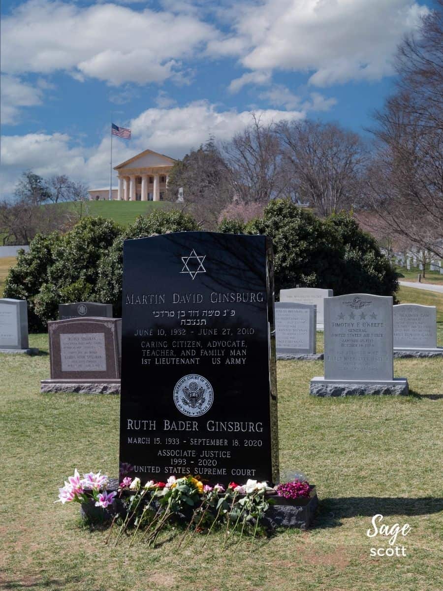 Ruth Bader Ginsburg Grave at Arlington