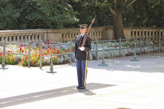 Be respectful when taking photographs at Arlington National Cemetery.