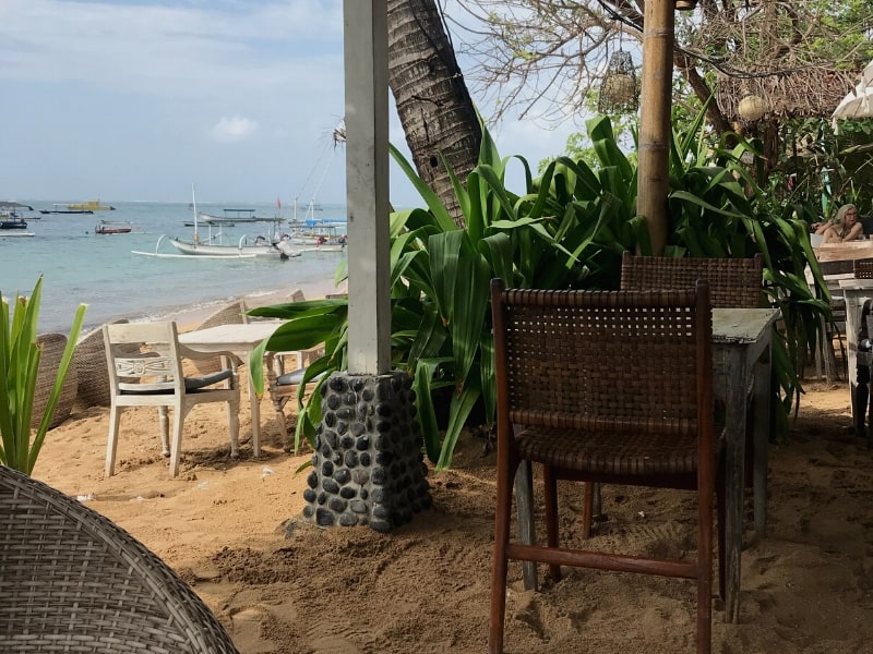 Sanur Bali restaurants offer feet-in-the-sand dining experiences