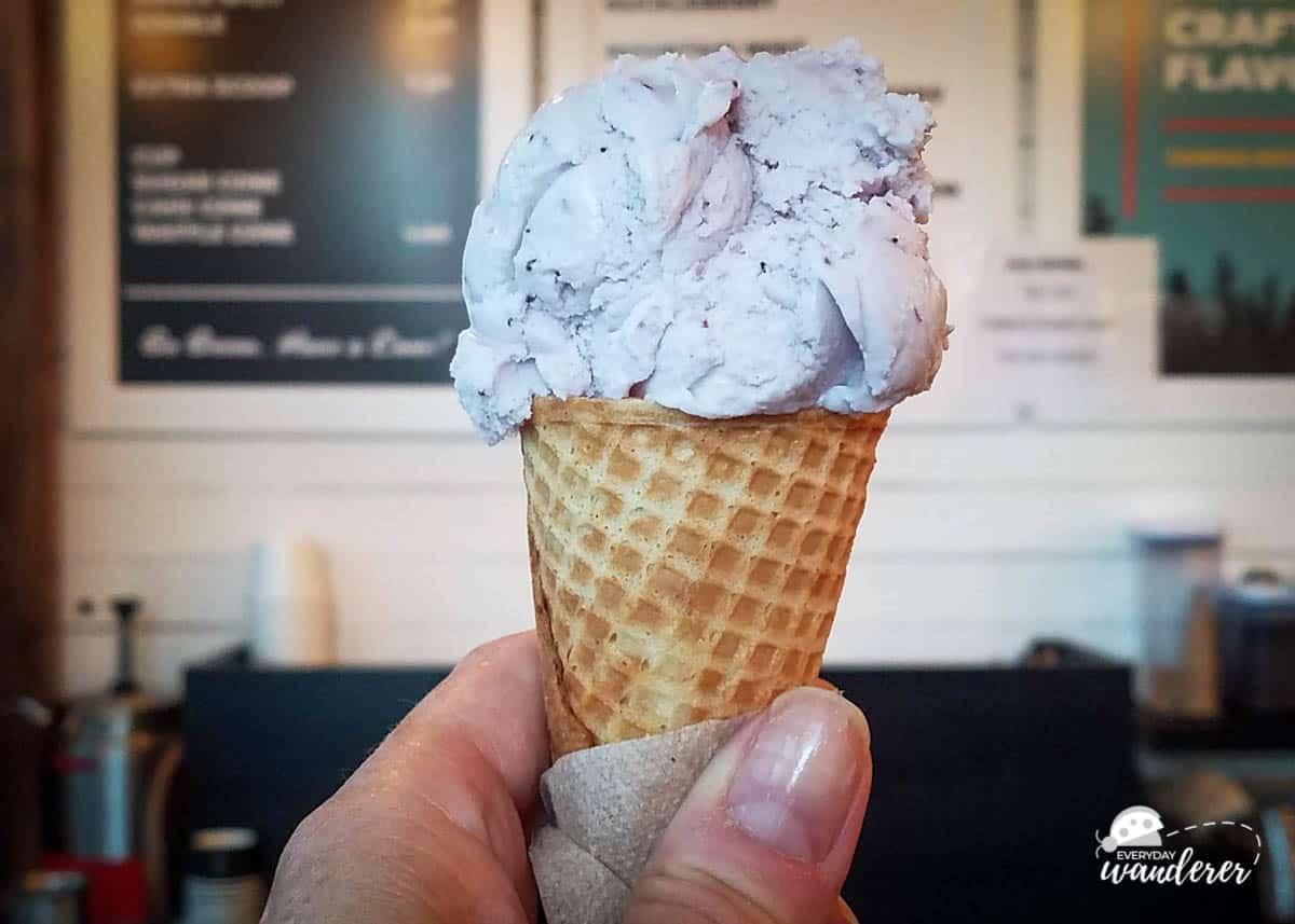 Sweet Peaks has the best huckleberry ice cream!