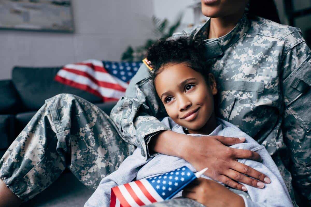 A military mom embraces her military brat