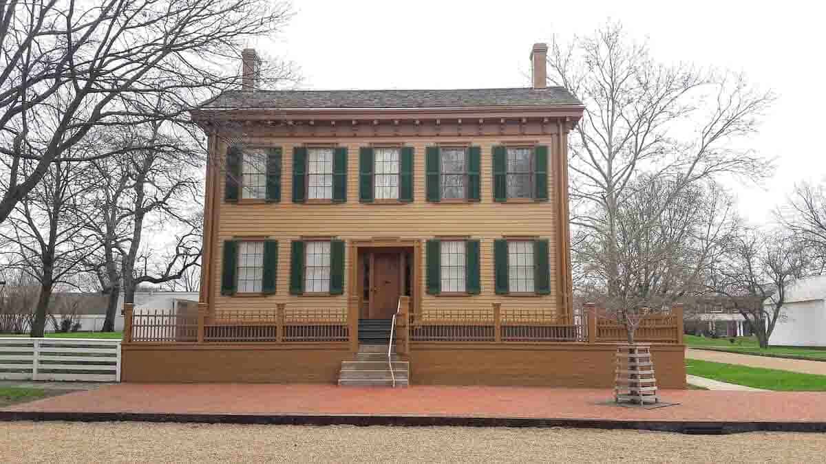 The Lincoln Home National Historic Site in Springfield Illinois