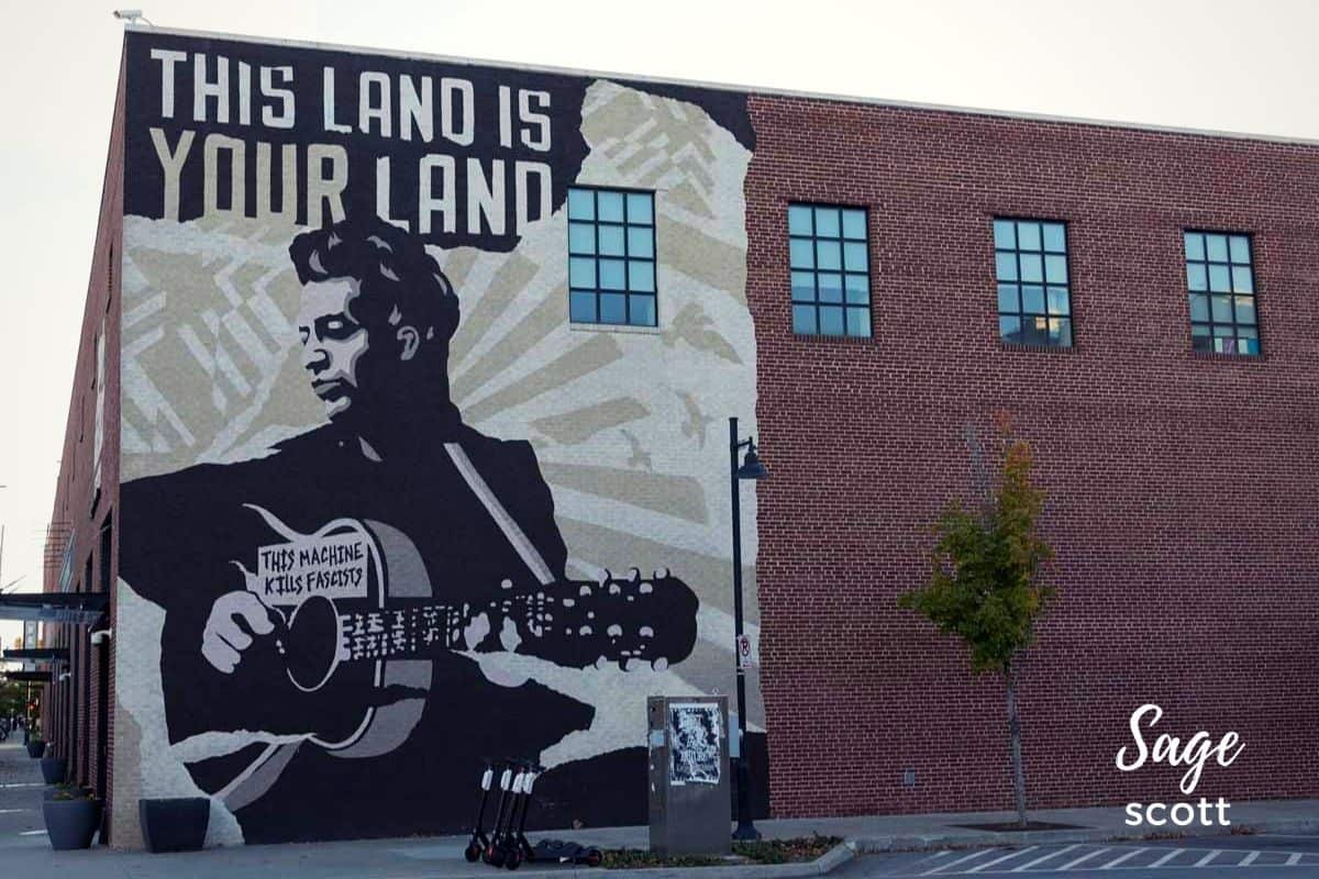 Woody Guthrie Mural