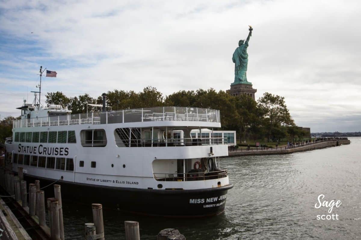 Ferry at Ellis Island