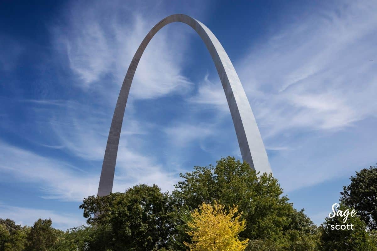 St. Louis Gateway Arch in early fall
