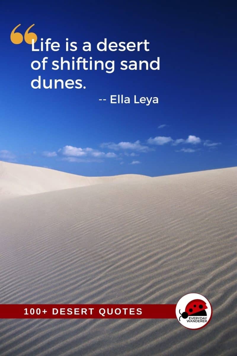 travel quotes desert