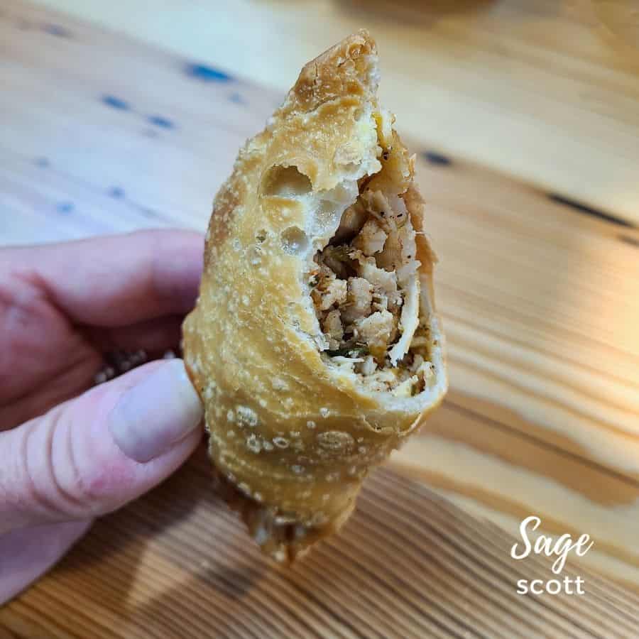 Chicken empanada from Buenos Aires Cafe in St. Louis