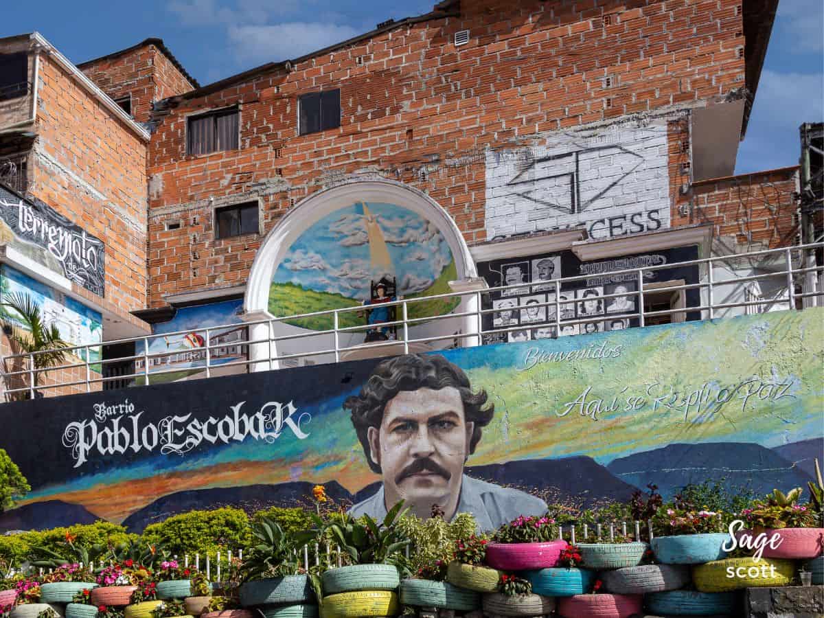 Mural in Barrio Pablo Escobar